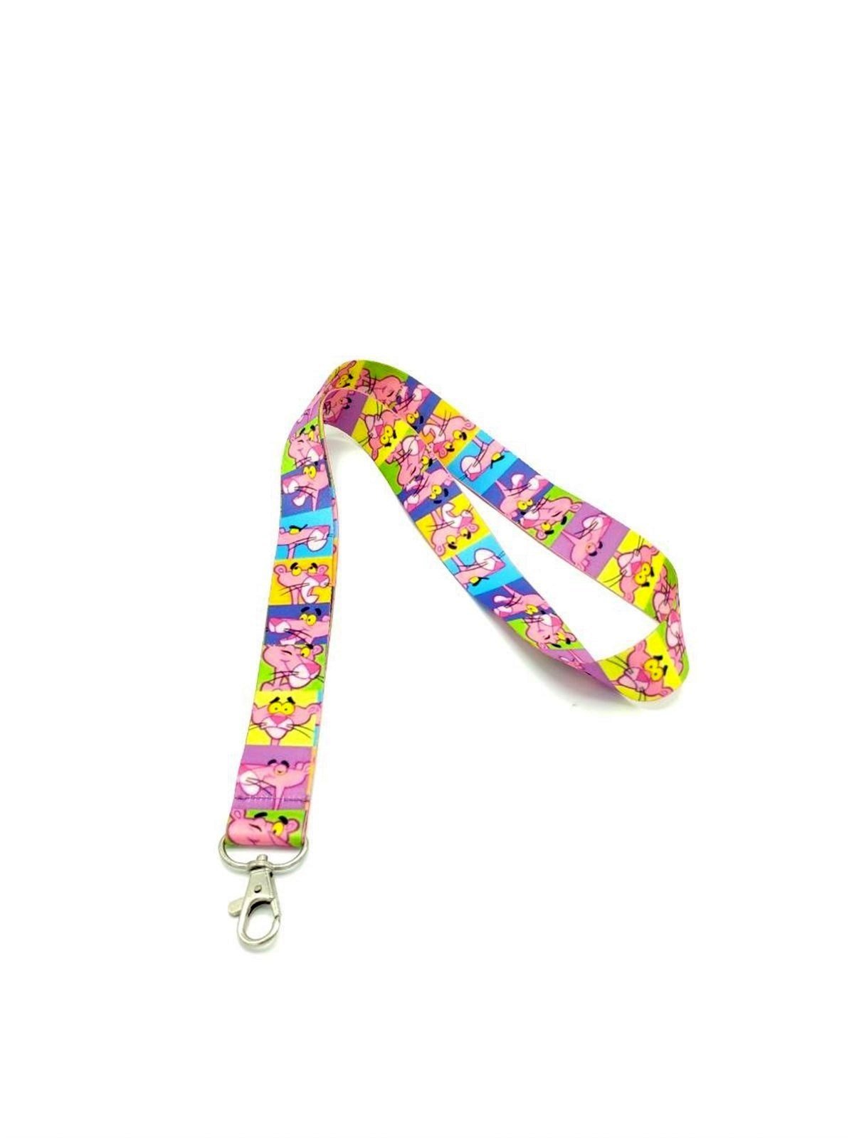 Pembe Panter Desenli Boyun Askısı 