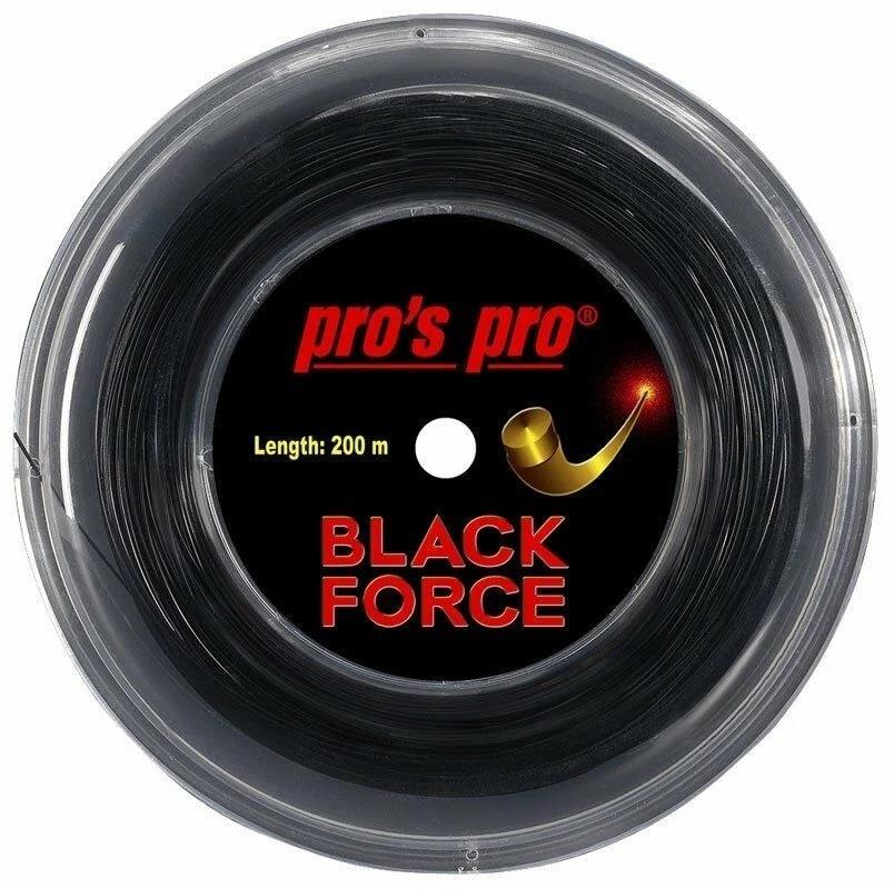 Pros Pro Black Force 1,24 mm. Rulo Raket Kordajı 200 metre Siyah