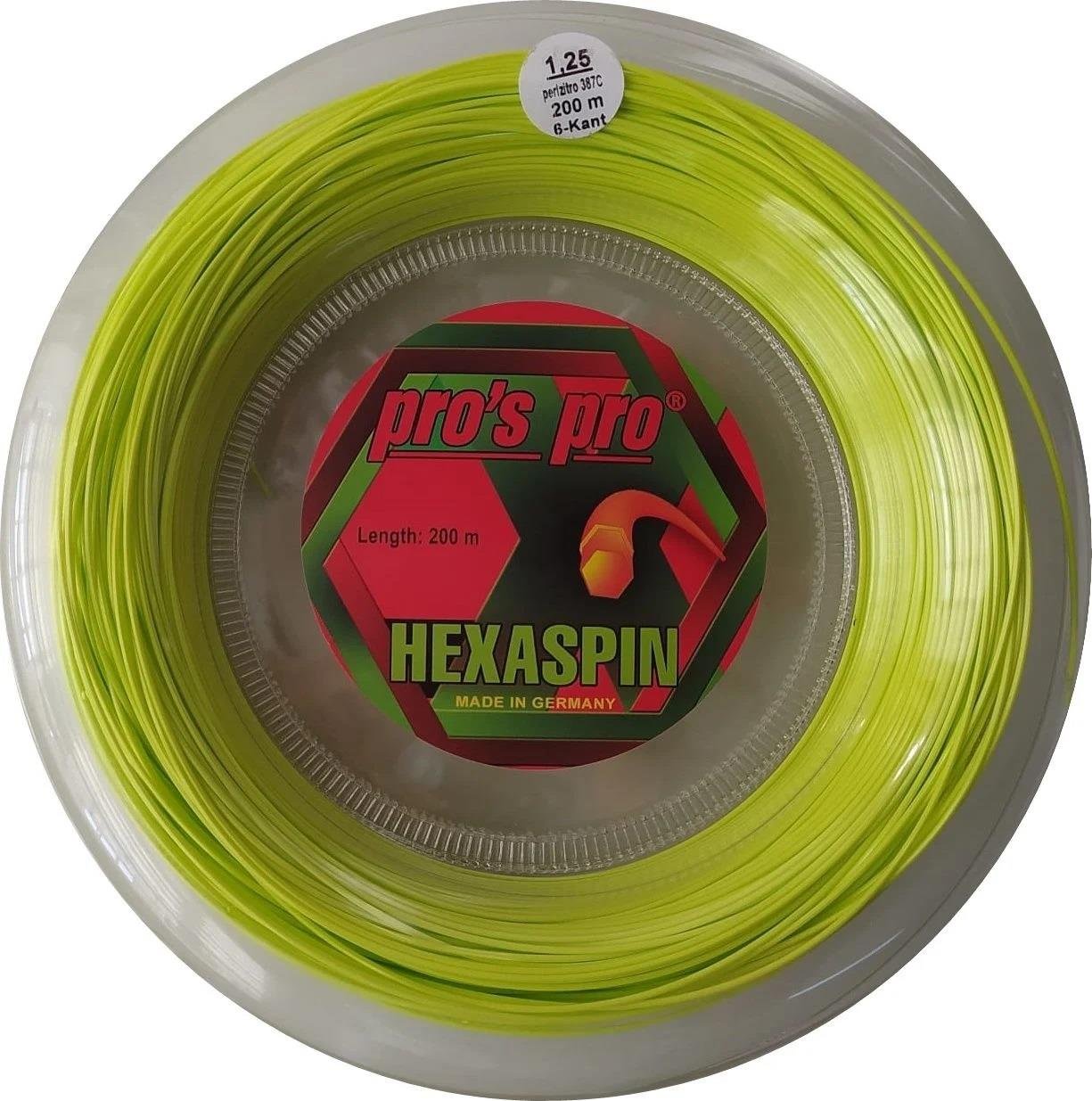 Pros Pro Hexaspin 1,25 mm. Rulo Raket Kordajı 200 metre Yeşil