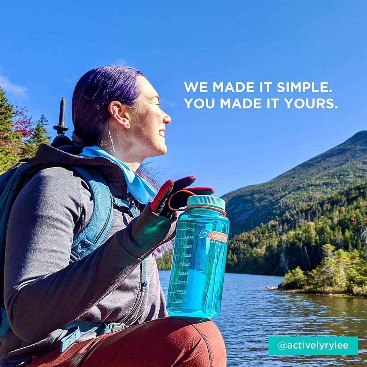 Nalgene 32 Oz Nasa Logo Tritan Suluk Matara 1 Litre Şeffaf