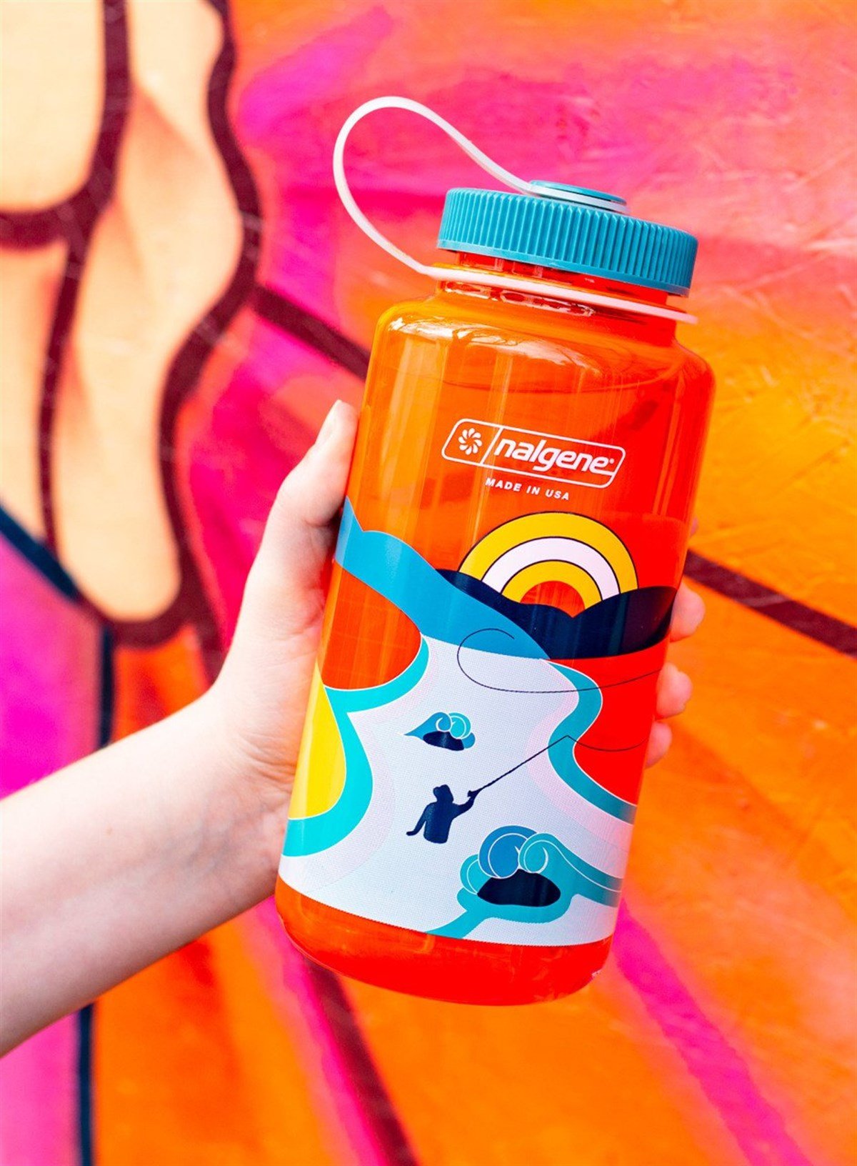 Nalgene 32 Oz Retro Pomegranate Tritan Suluk Matara 1 Litre Kırmızı