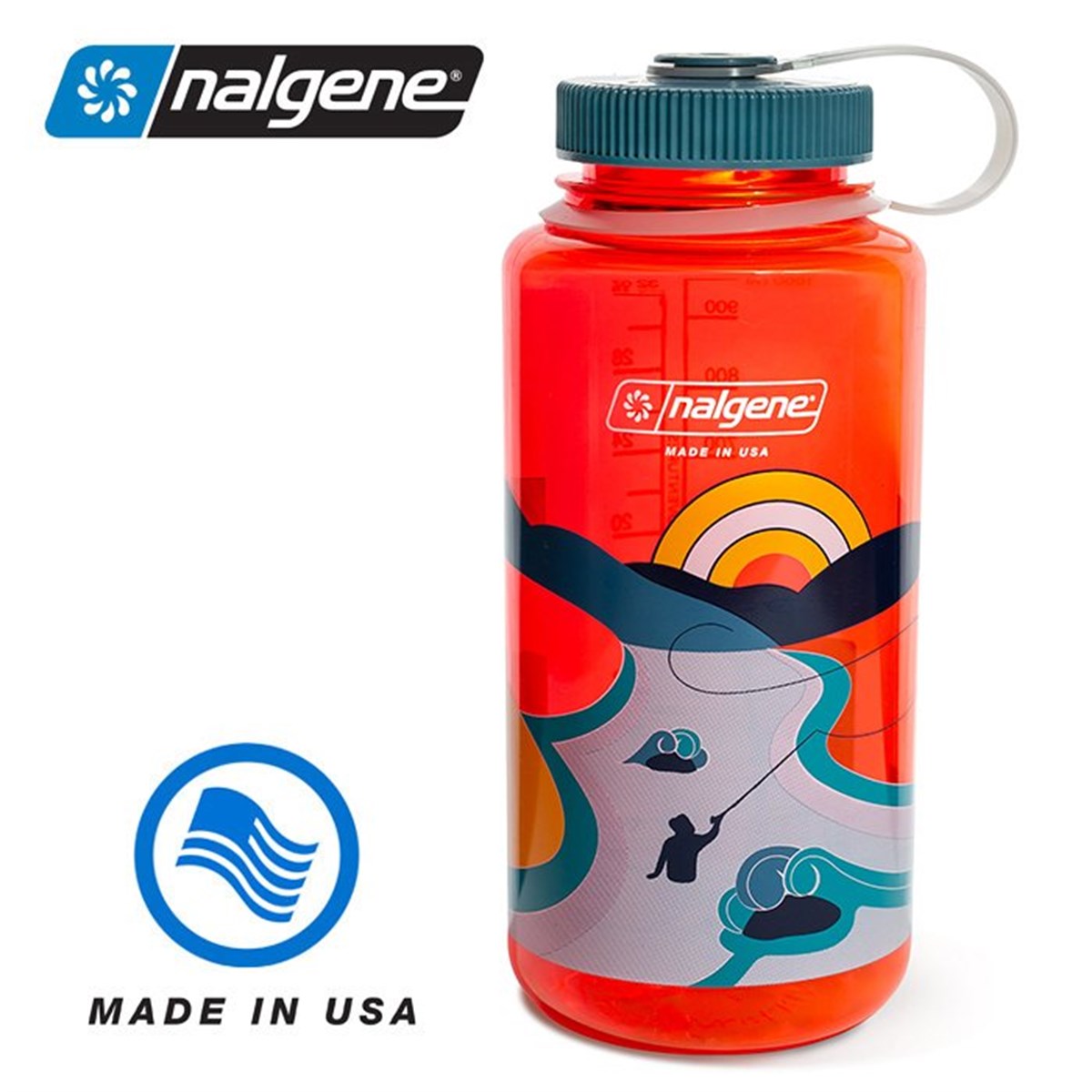 Nalgene 32 Oz Retro Pomegranate Tritan Suluk Matara 1 Litre Kırmızı