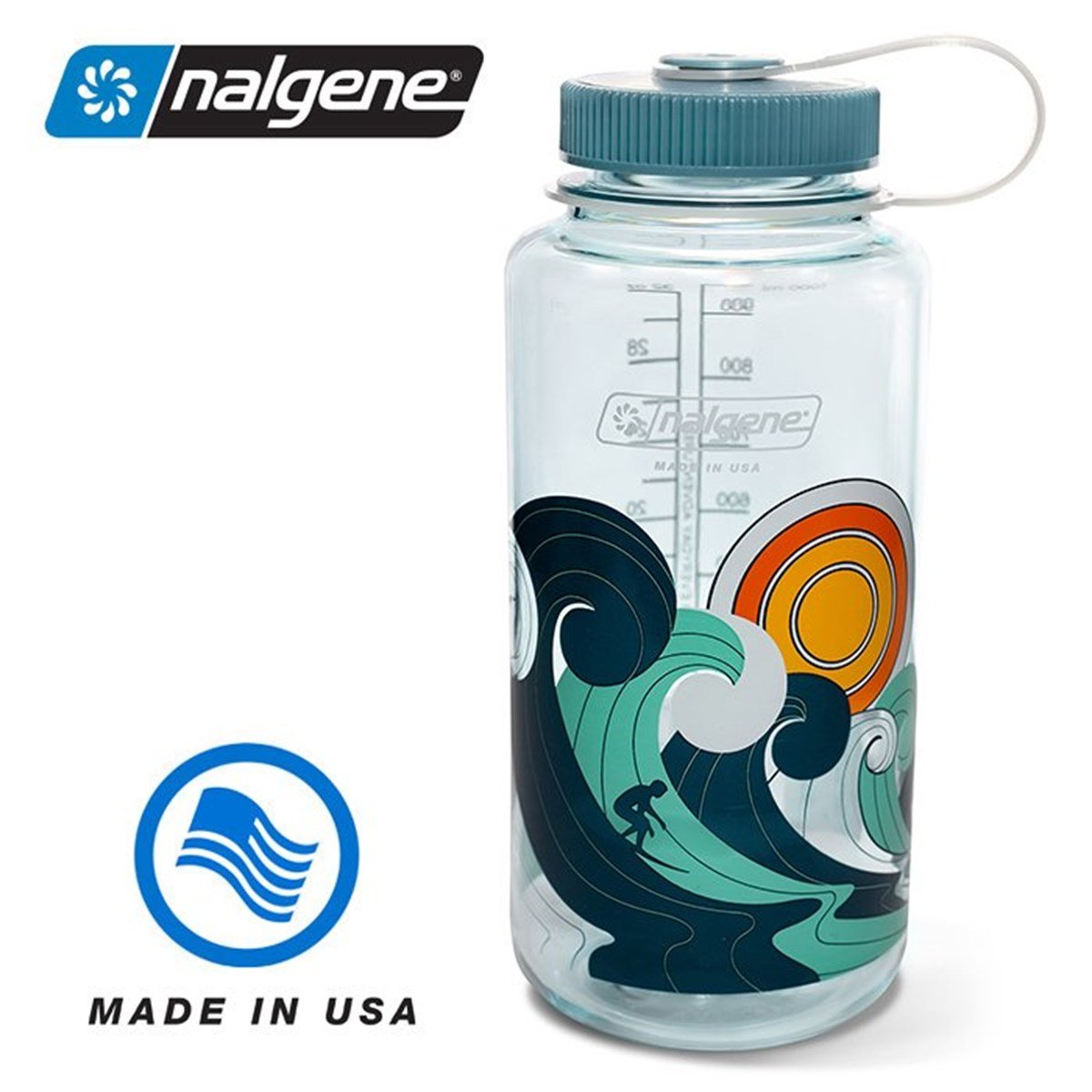 Nalgene 32 Oz Retro Seafoam Tritan Suluk Matara 1 Litre Mercan Mavisi