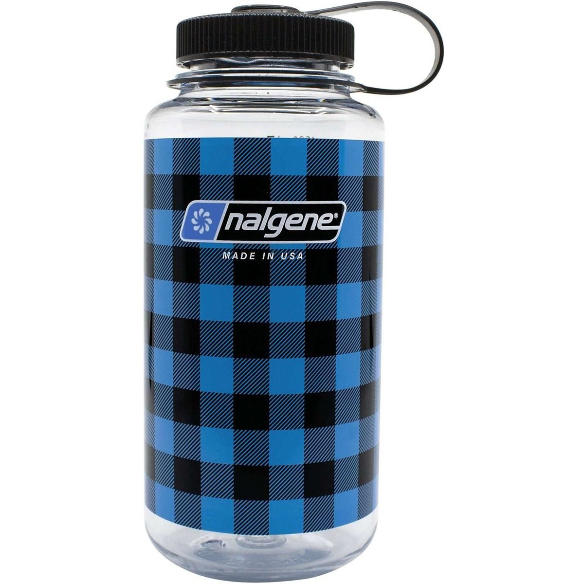 Nalgene 32 Oz Wide Mouth Suluk Matara 1 Litre Kare Desenli Mavi