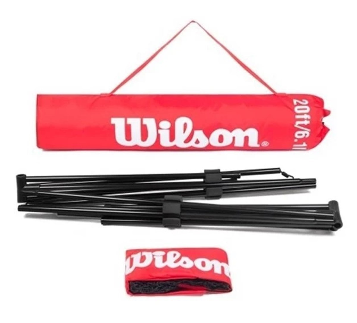 Wilson 6,10 metre Portatif Tenis ve Badminton Ağı File ve Direk Seti