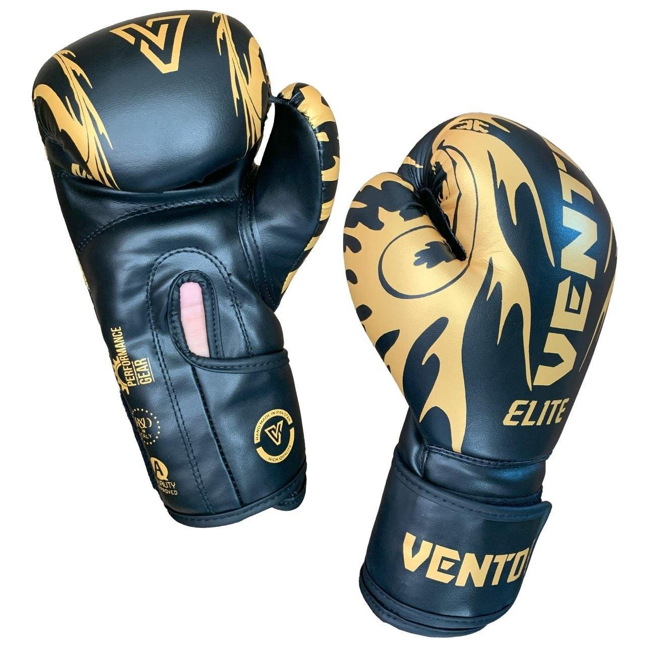 Vento Elite Boks ve Kick-Boks Eldiveni Siyah