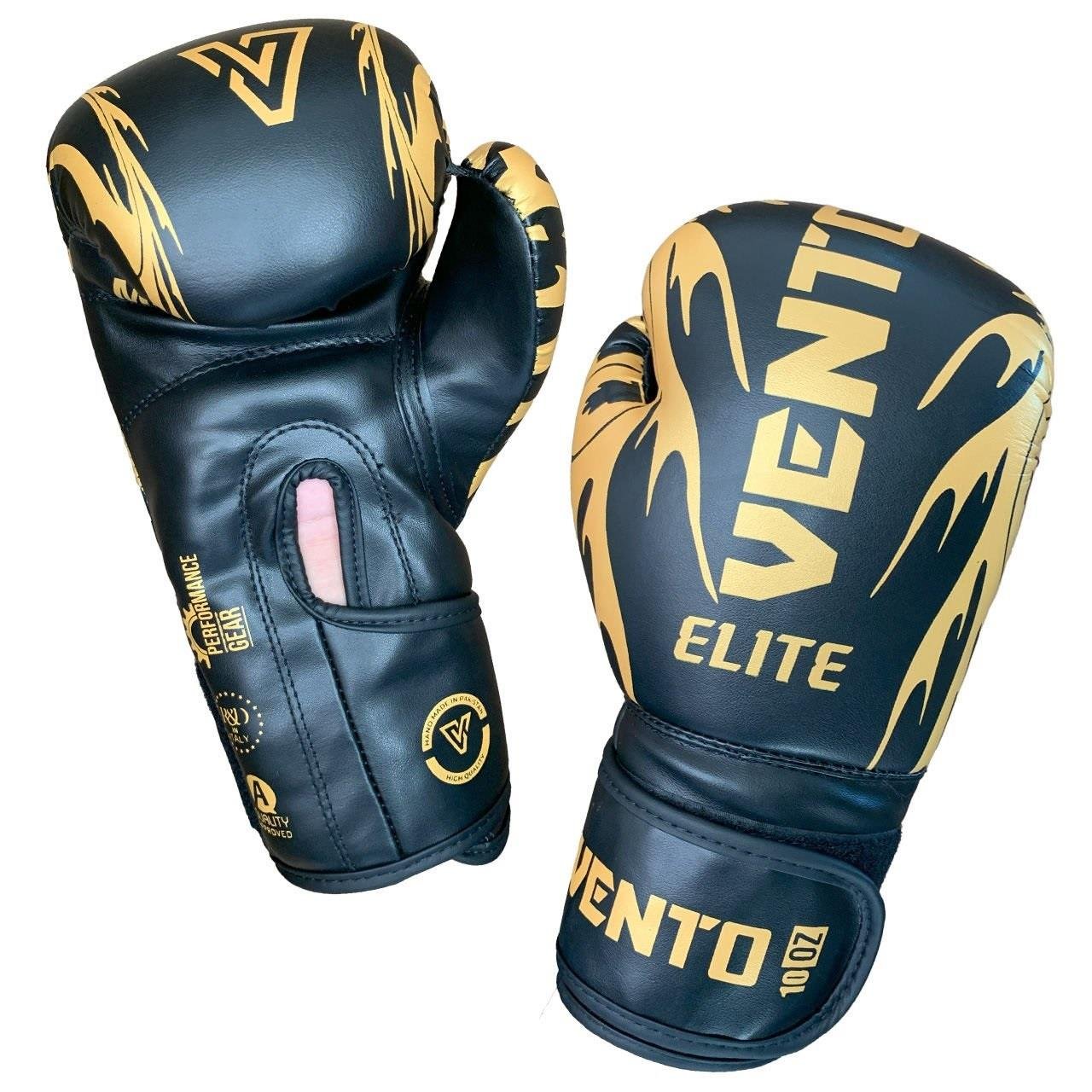 Vento Elite Boks ve Kick-Boks Eldiveni Siyah