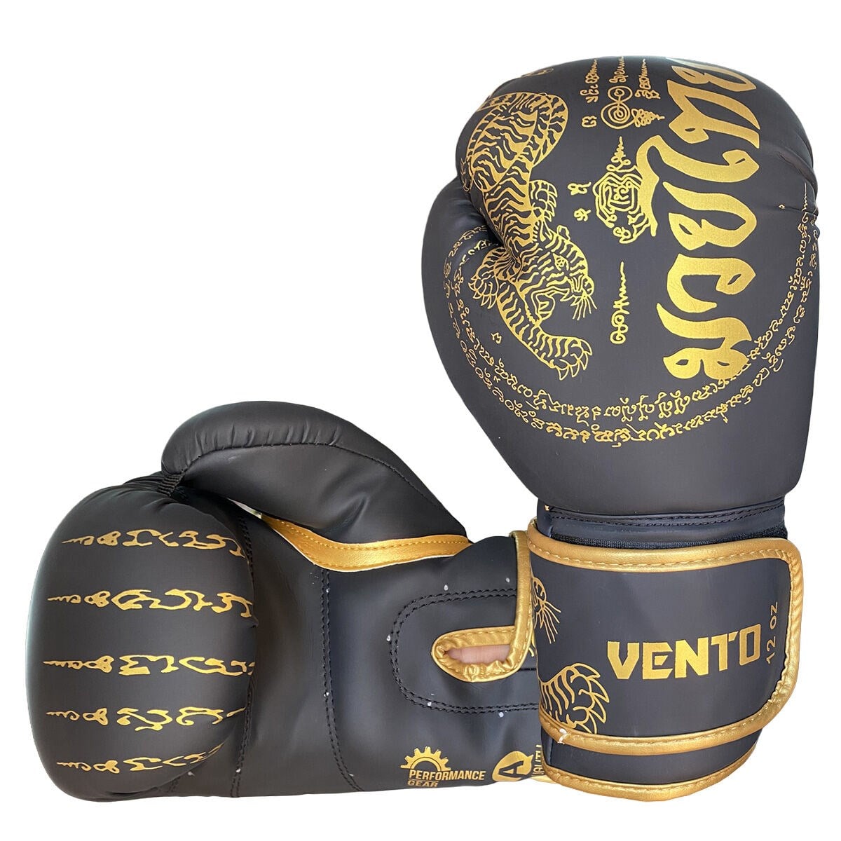 Vento Tiger Boks ve Kick-Boks Eldiveni Siyah Altın