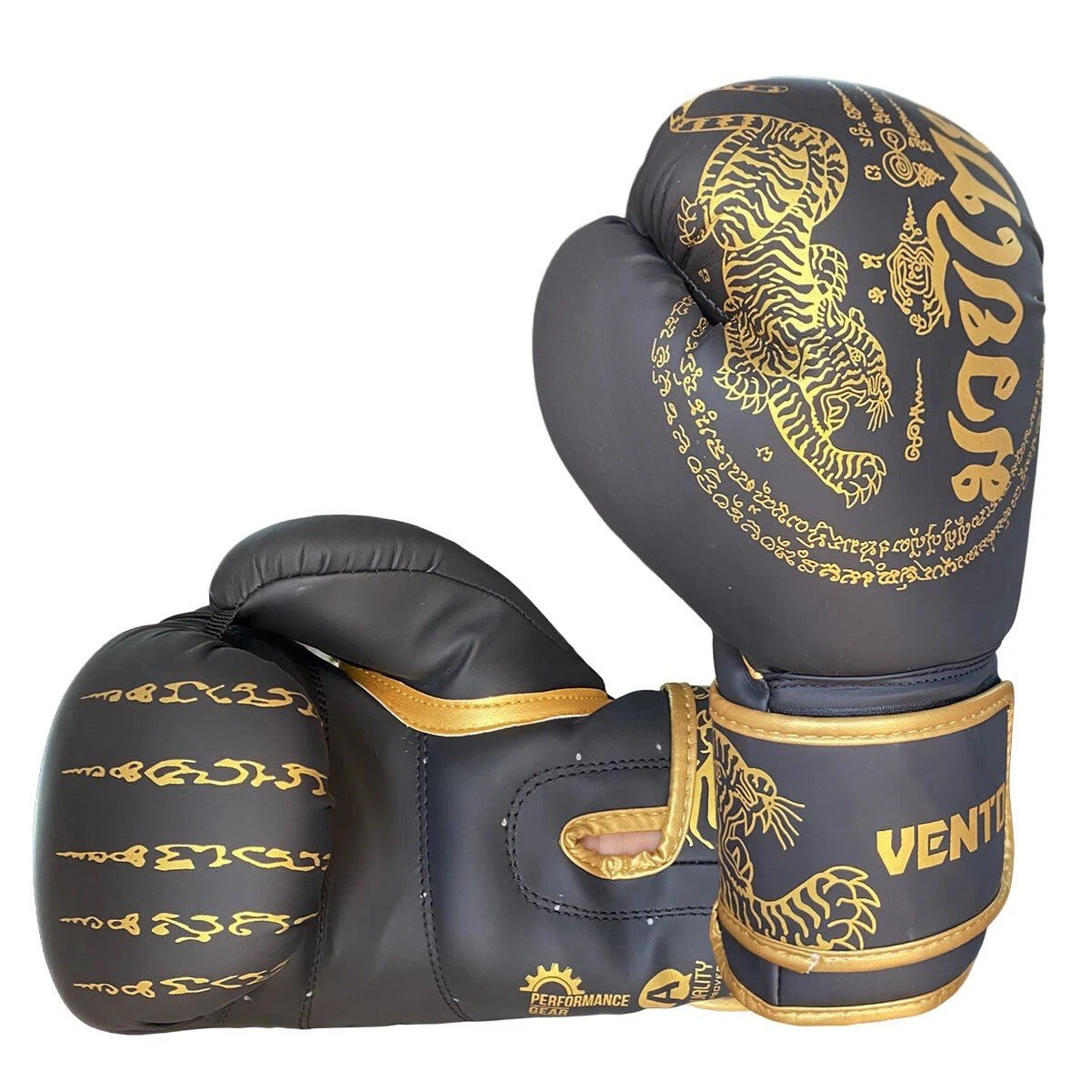 Vento Tiger Boks ve Kick-Boks Eldiveni Siyah Altın