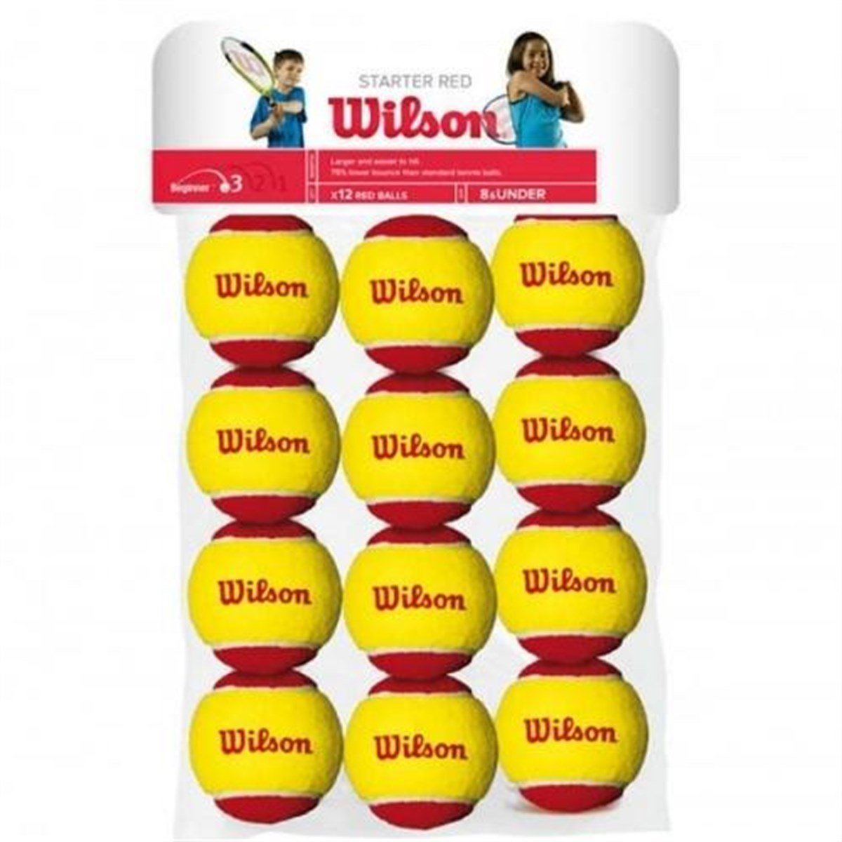 Wilson Starter Red 12 Adet Çocuk Tenis Topu WRT137100