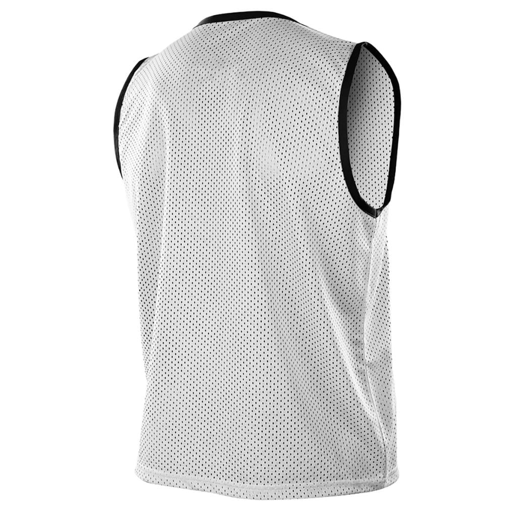 Yetişkin Boy Fileli Sporcu Antrenman Yeleği Bip Yelek Beyaz