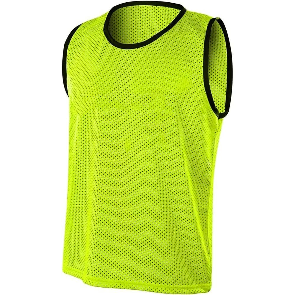 Yetişkin Boy Fileli Sporcu Antrenman Yeleği Bip Yelek Sarı