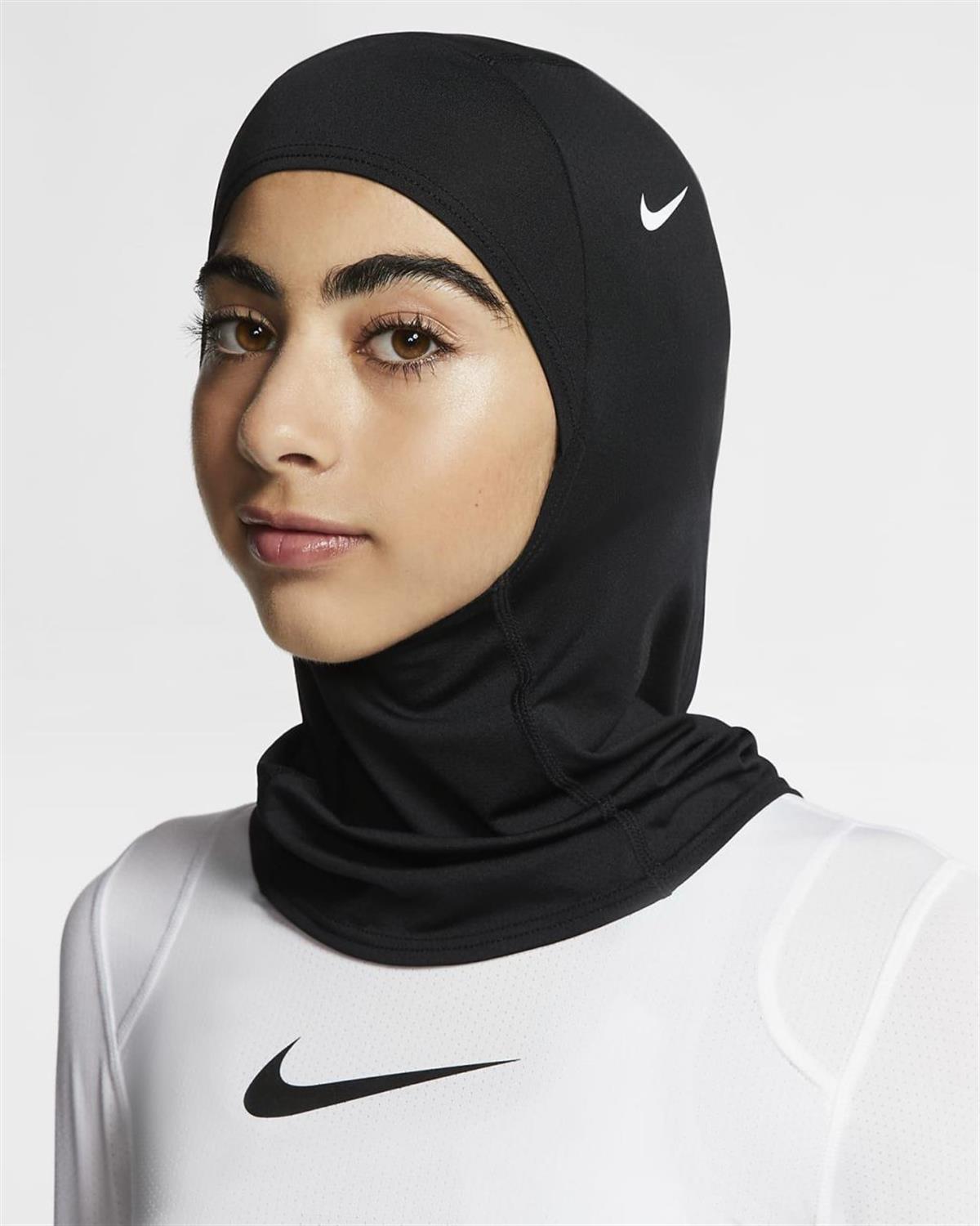 Nike Pro Dri-Fit Hijab Sporcu Başörtüsü Eşarp Siyah XS-S