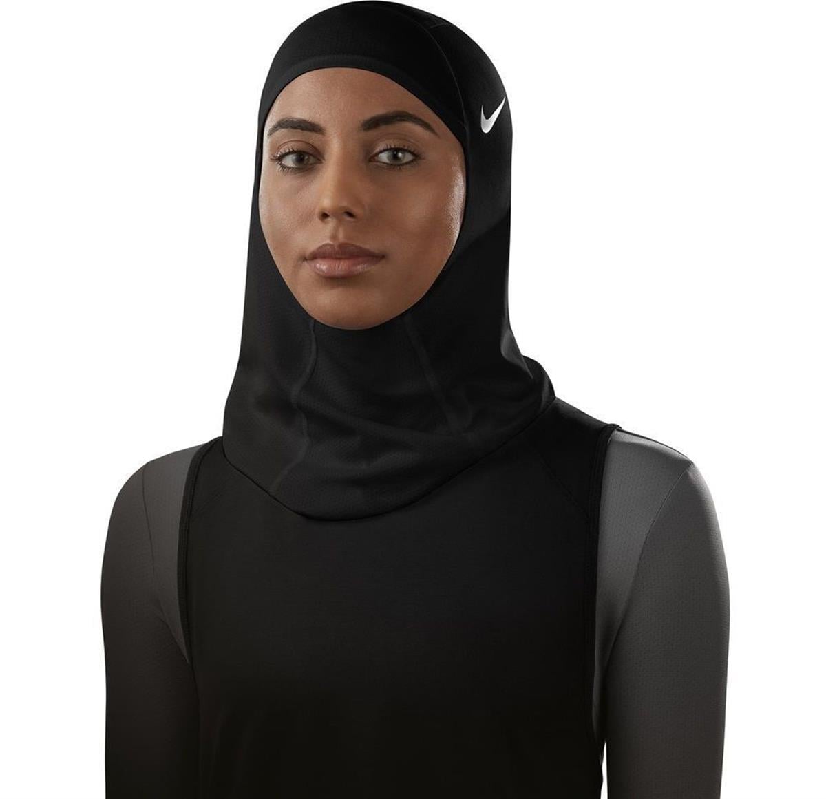 Nike Pro Dri-Fit Hijab Sporcu Başörtüsü Eşarp Siyah XS-S