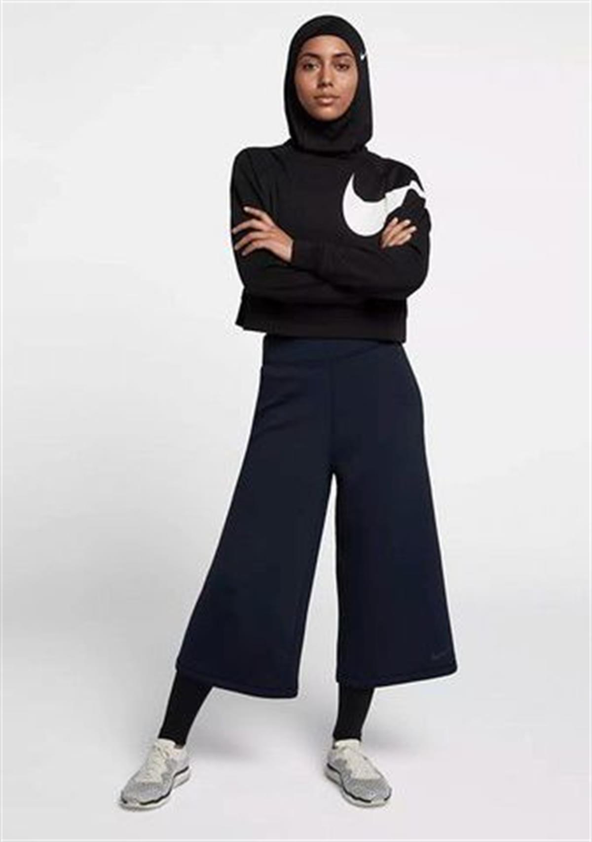 Nike Pro Dri-Fit Hijab Sporcu Başörtüsü Eşarp Siyah XS-S