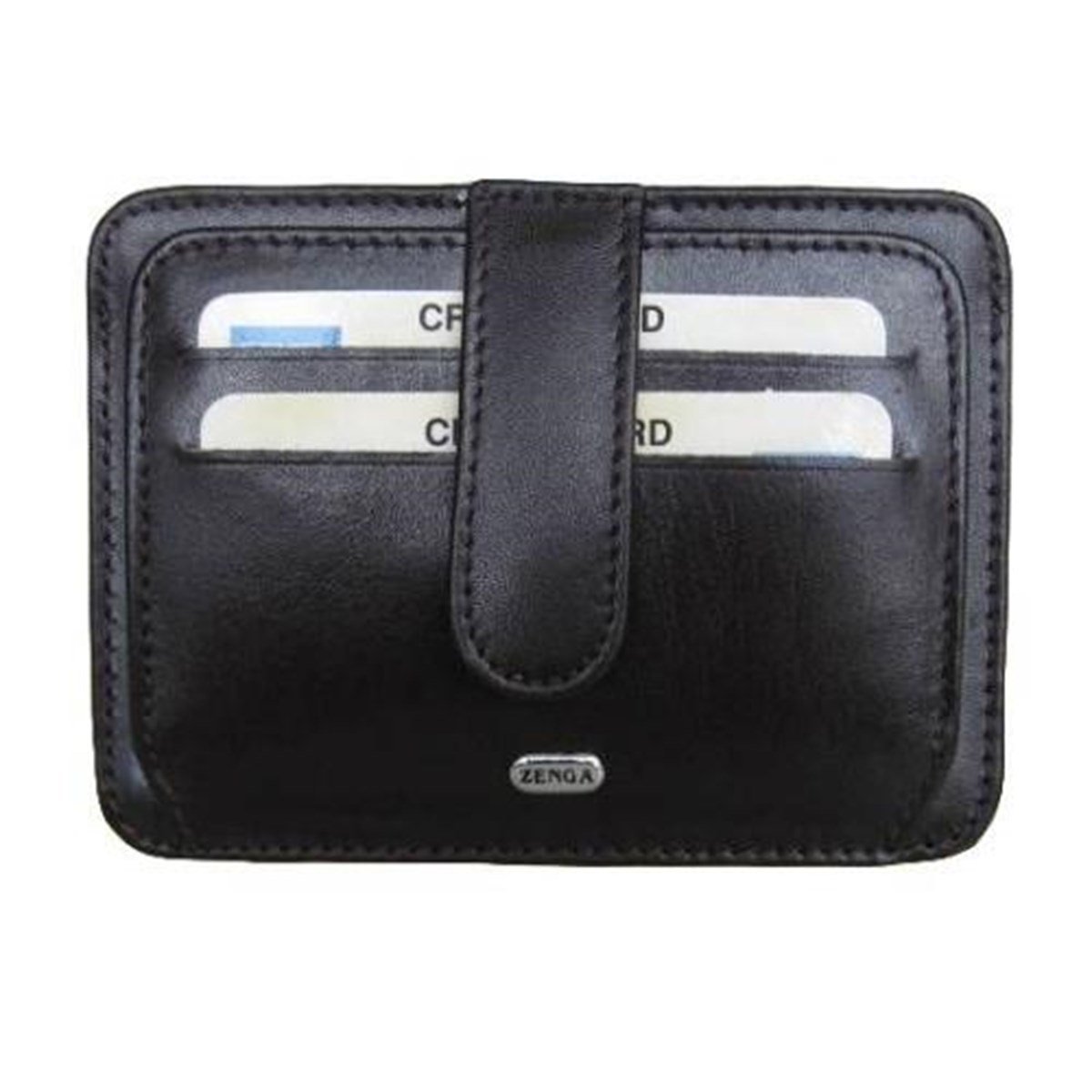 Zenga Orjinal Deri Cüzdanlı Kredi Kartlık 024-1 Siyah