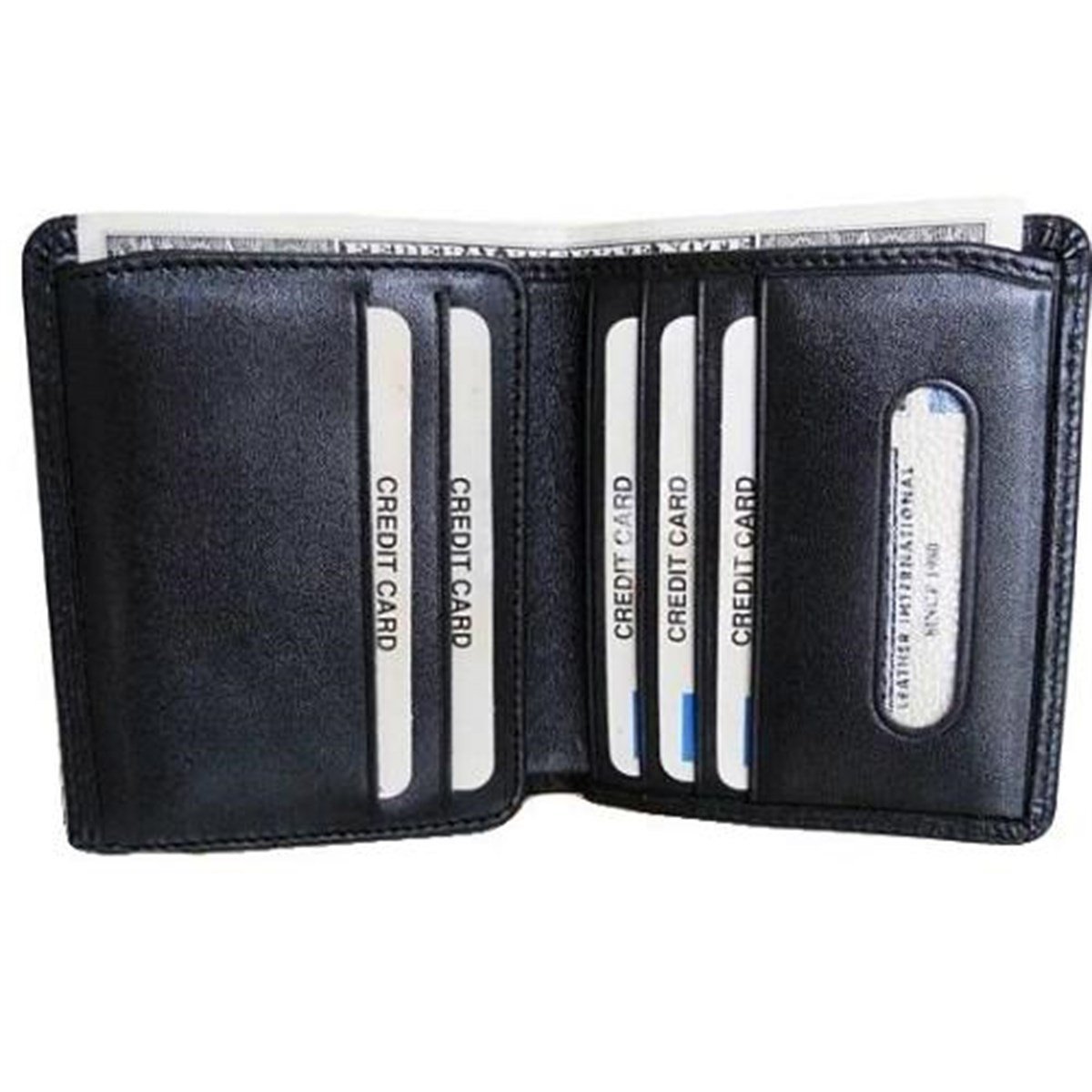 Zenga Orjinal Deri Küçük Boy Erkek Cüzdanı 273-1 Siyah