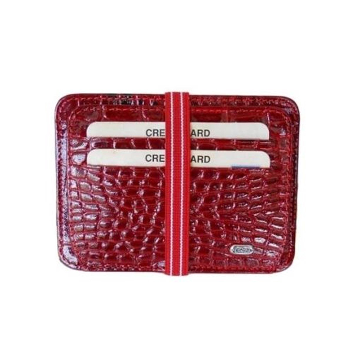 Zenga Orjinal Rugan Deri Cüzdanlı Kredi Kartlık 023-5 Kırmızı