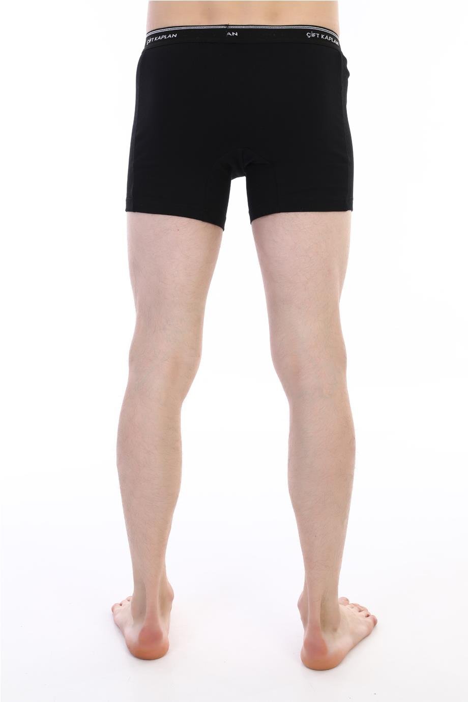 Erkek Elastanlı Biyeli Siyah Boxer Şort 880