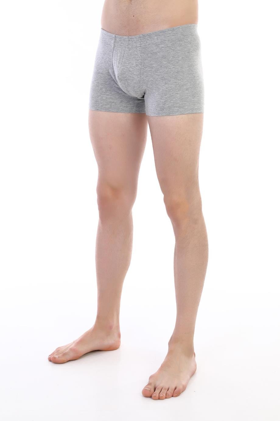 Erkek Elastanlı Gri Boxer 810