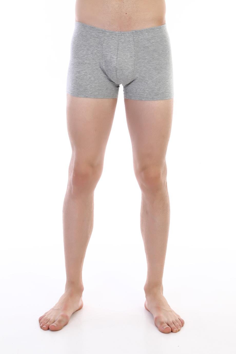 Erkek Elastanlı Gri Boxer 810