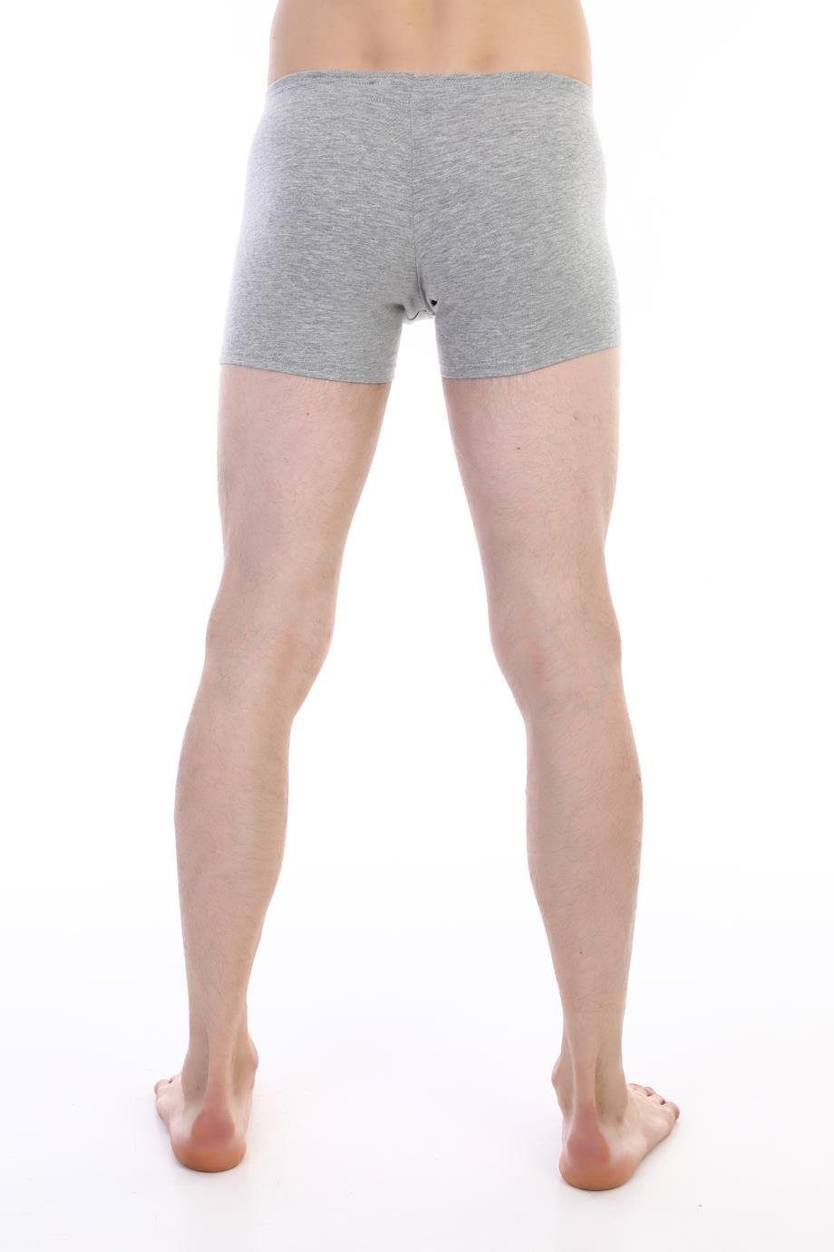 Erkek Elastanlı Gri Boxer 810