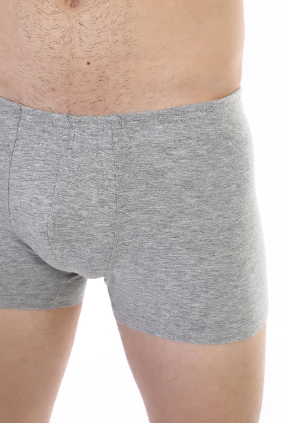 Erkek Elastanlı Gri Boxer 810