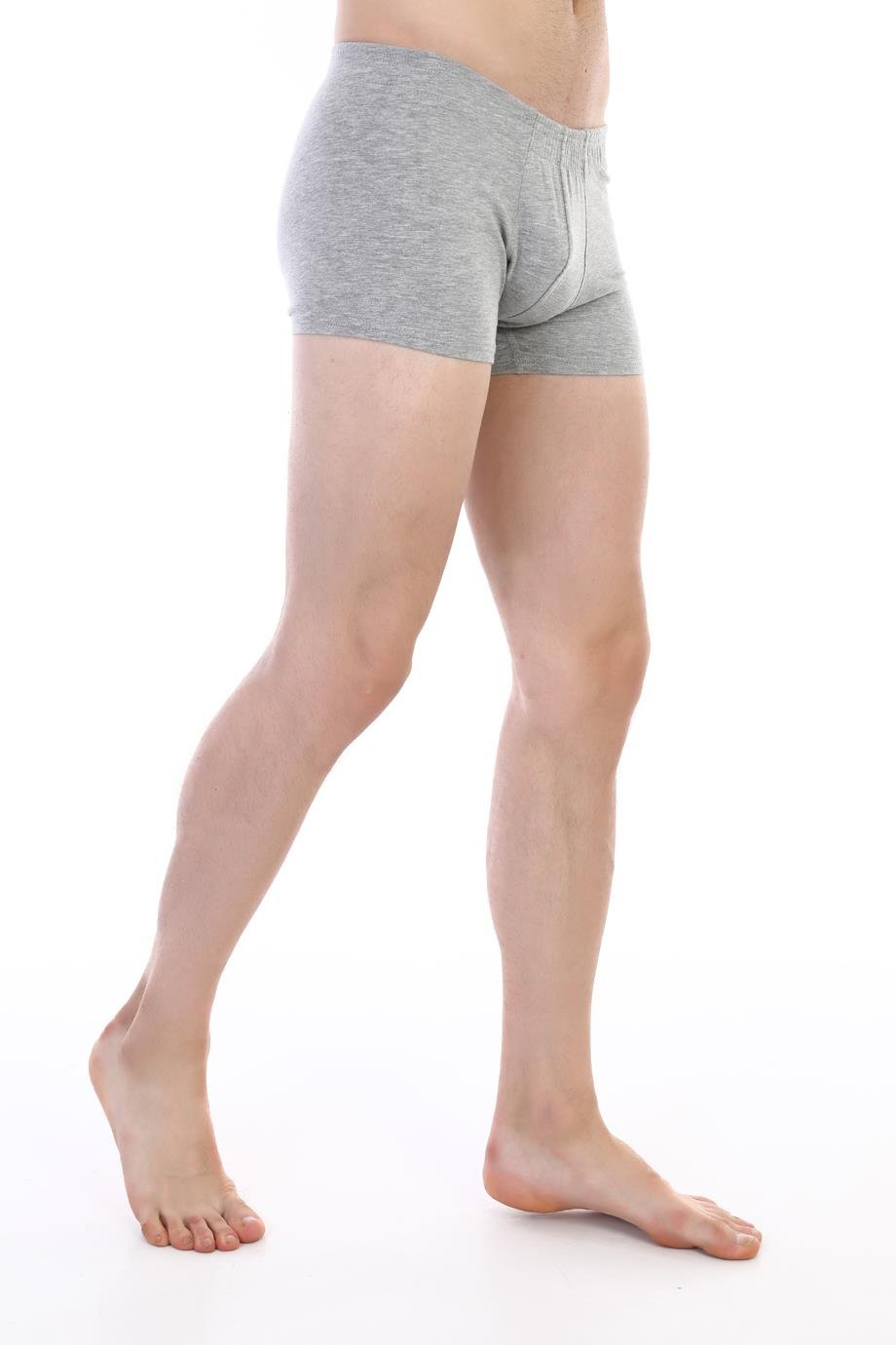 Erkek Elastanlı Gri Boxer 810