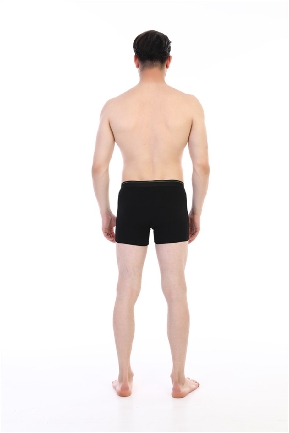 Erkek Elastanlı Siyah Boxer 0889
