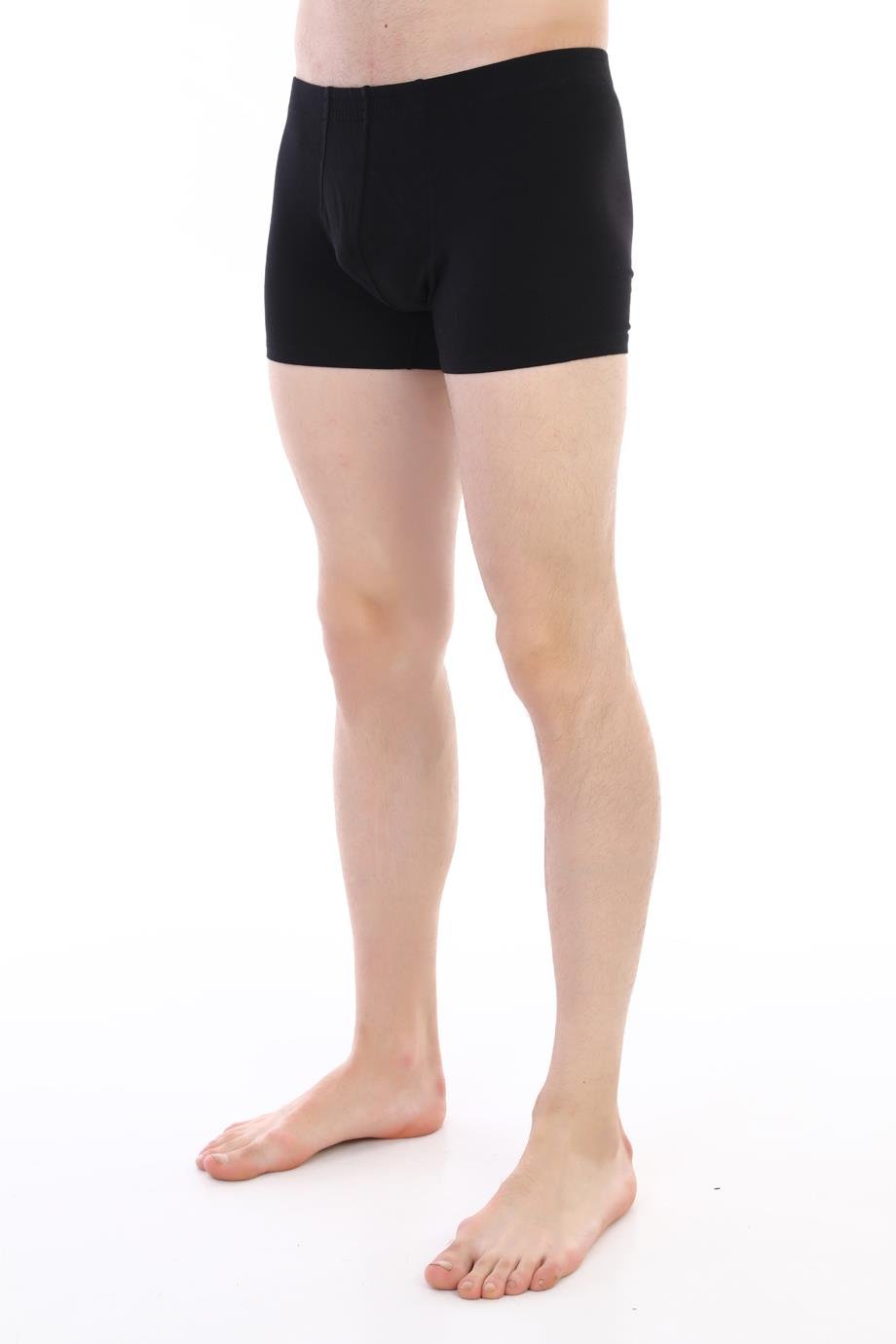 Erkek Elastanlı Siyah Boxer 810