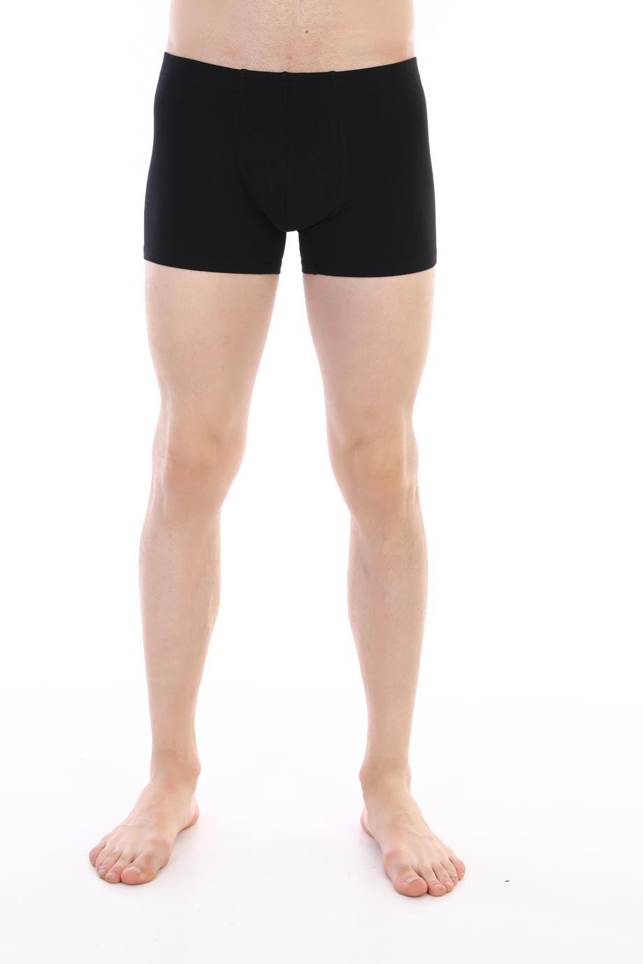 Erkek Elastanlı Siyah Boxer 810