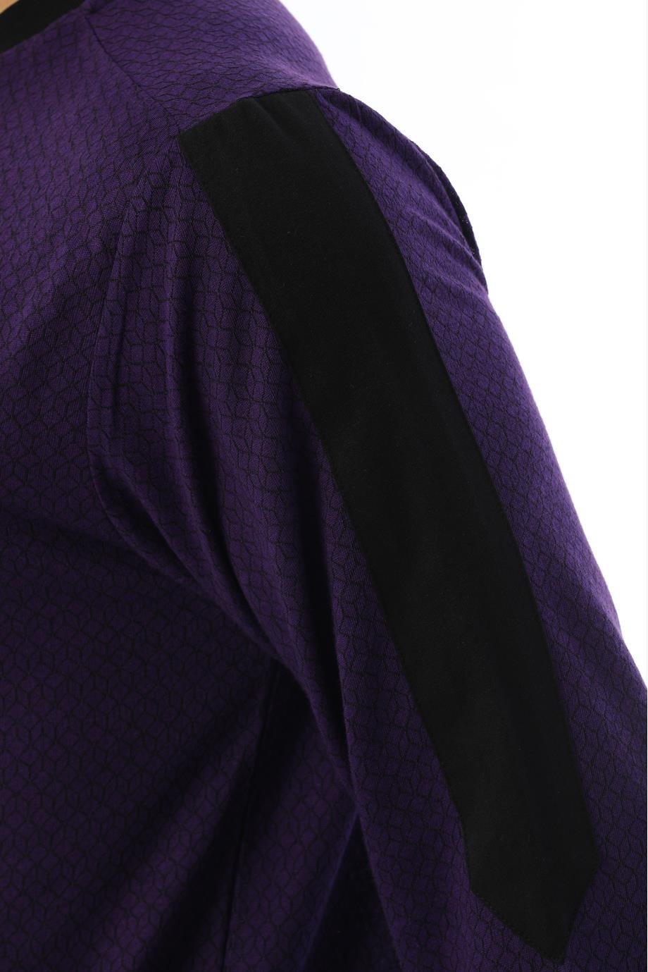 Erkek Jakarlı Patlı Uzun Kollu Pijama Takımı 8009