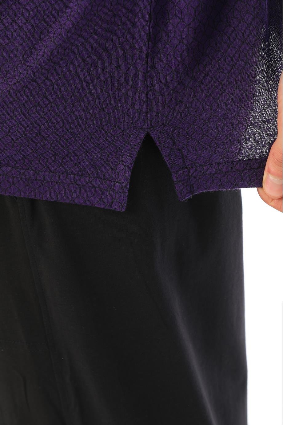 Erkek Jakarlı Patlı Uzun Kollu Pijama Takımı 8009