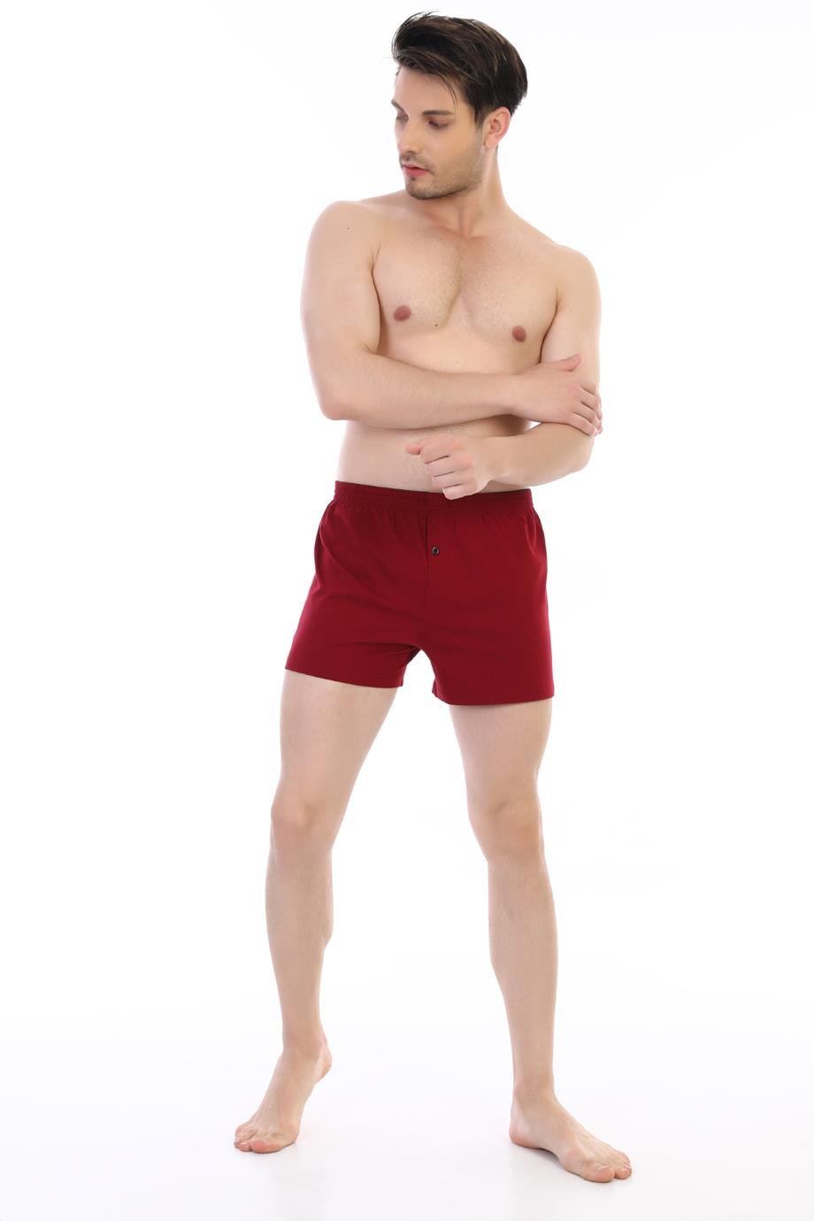 Erkek Penye Bordo Boxer 805