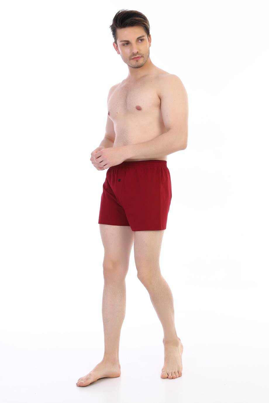 Erkek Penye Bordo Boxer 805