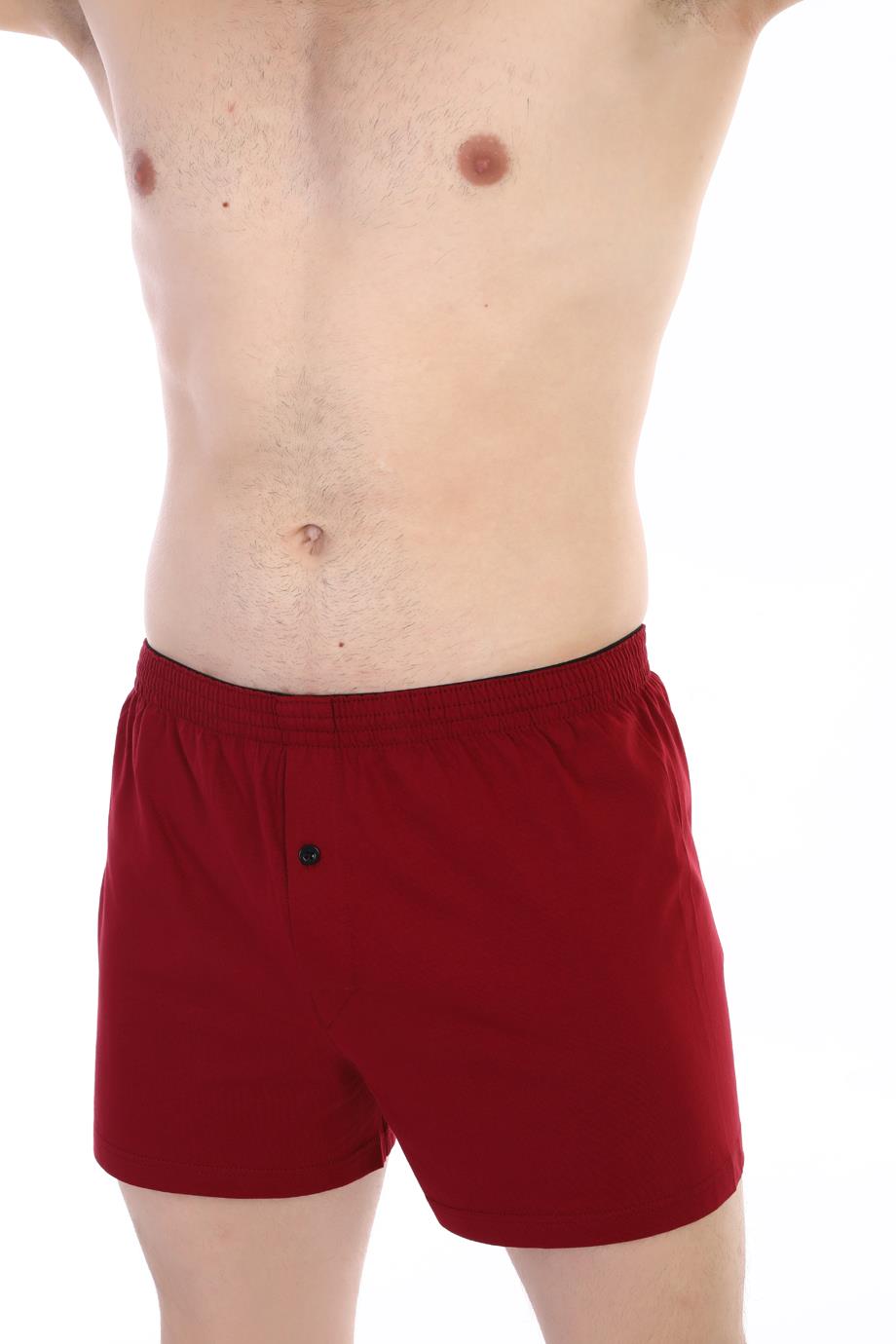 Erkek Penye Bordo Boxer 805