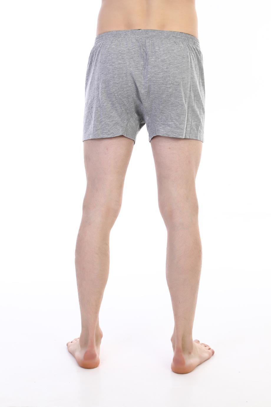 Erkek Penye Gri Boxer 805