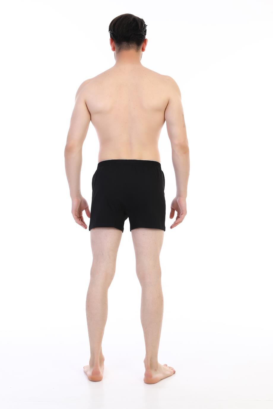 Erkek Penye Siyah Boxer 805