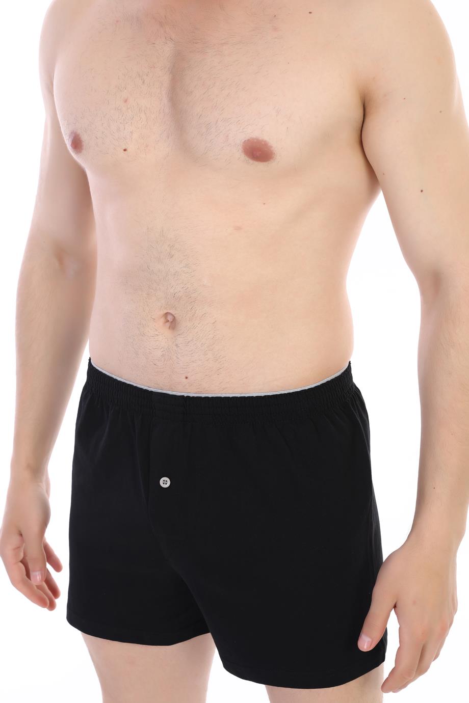 Erkek Penye Siyah Boxer 805