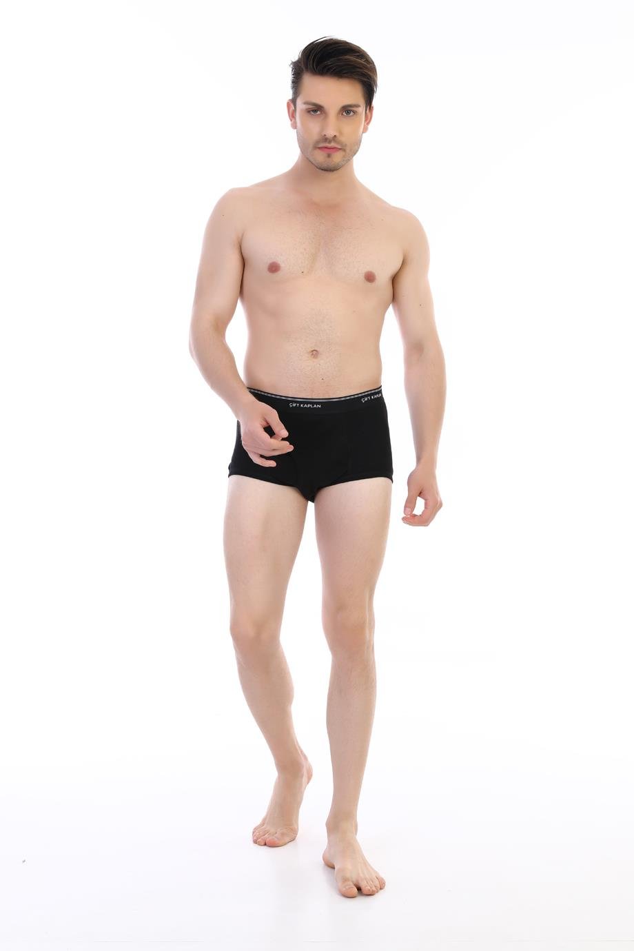 Erkek Ribana Klasik Siyah Slip 860