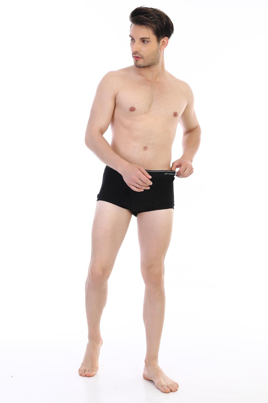 Erkek Ribana Klasik Siyah Slip 860