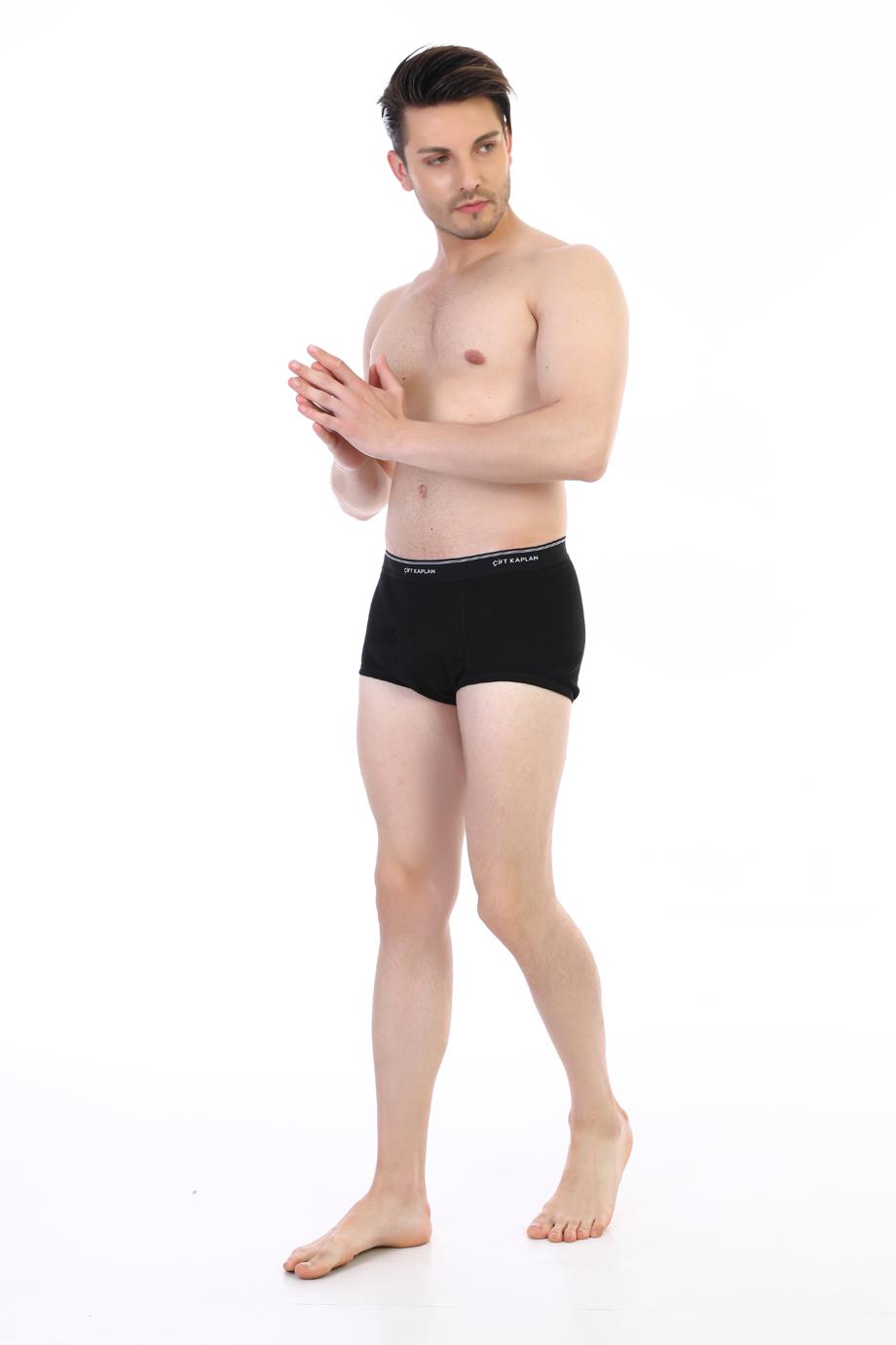 Erkek Ribana Klasik Siyah Slip 860