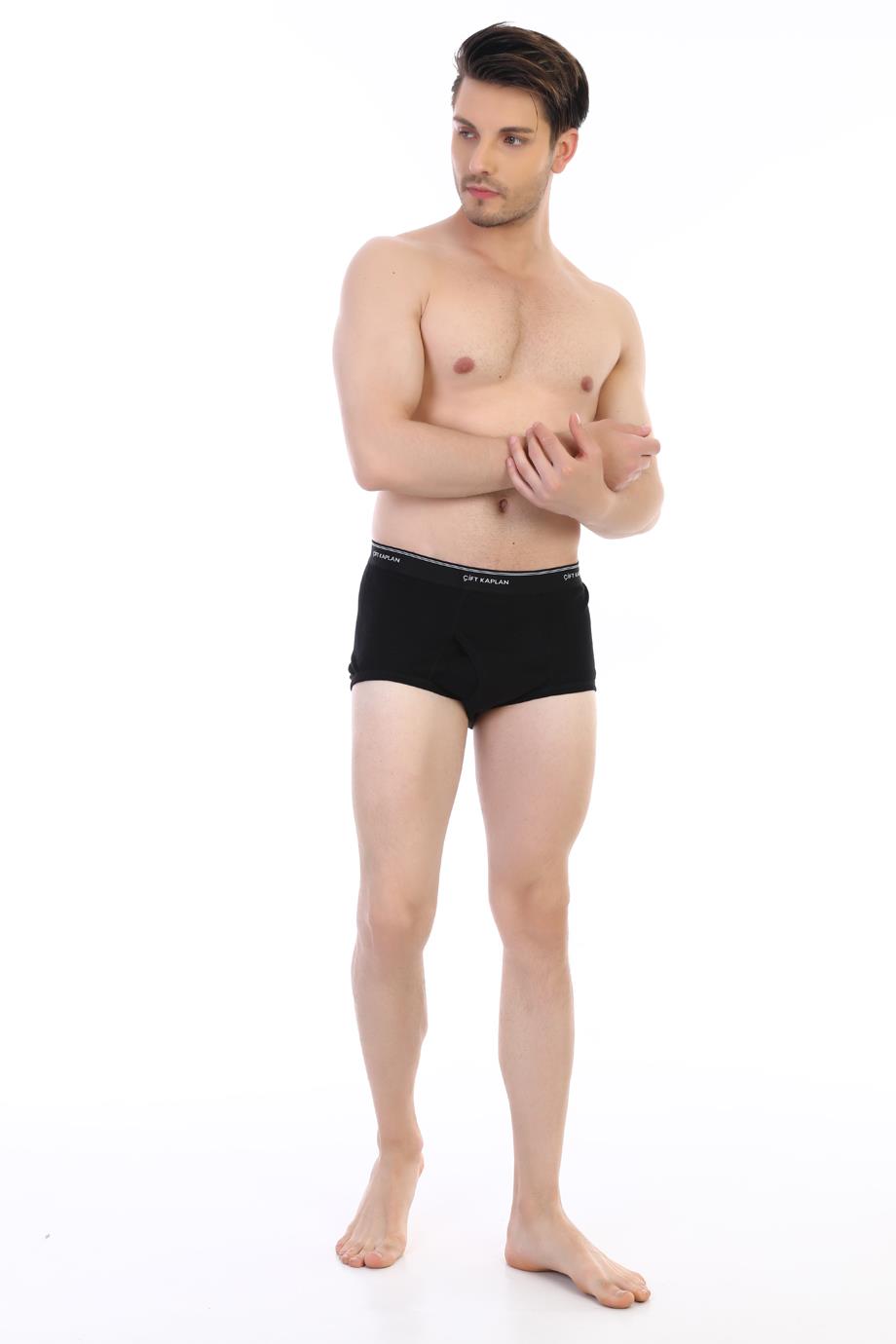 Erkek Ribana Klasik Siyah Slip 860