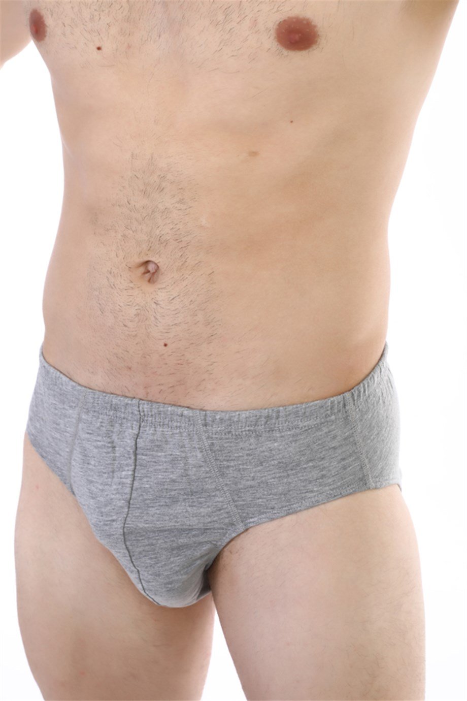 Erkek Süprem Gri Melanj Slip 0741