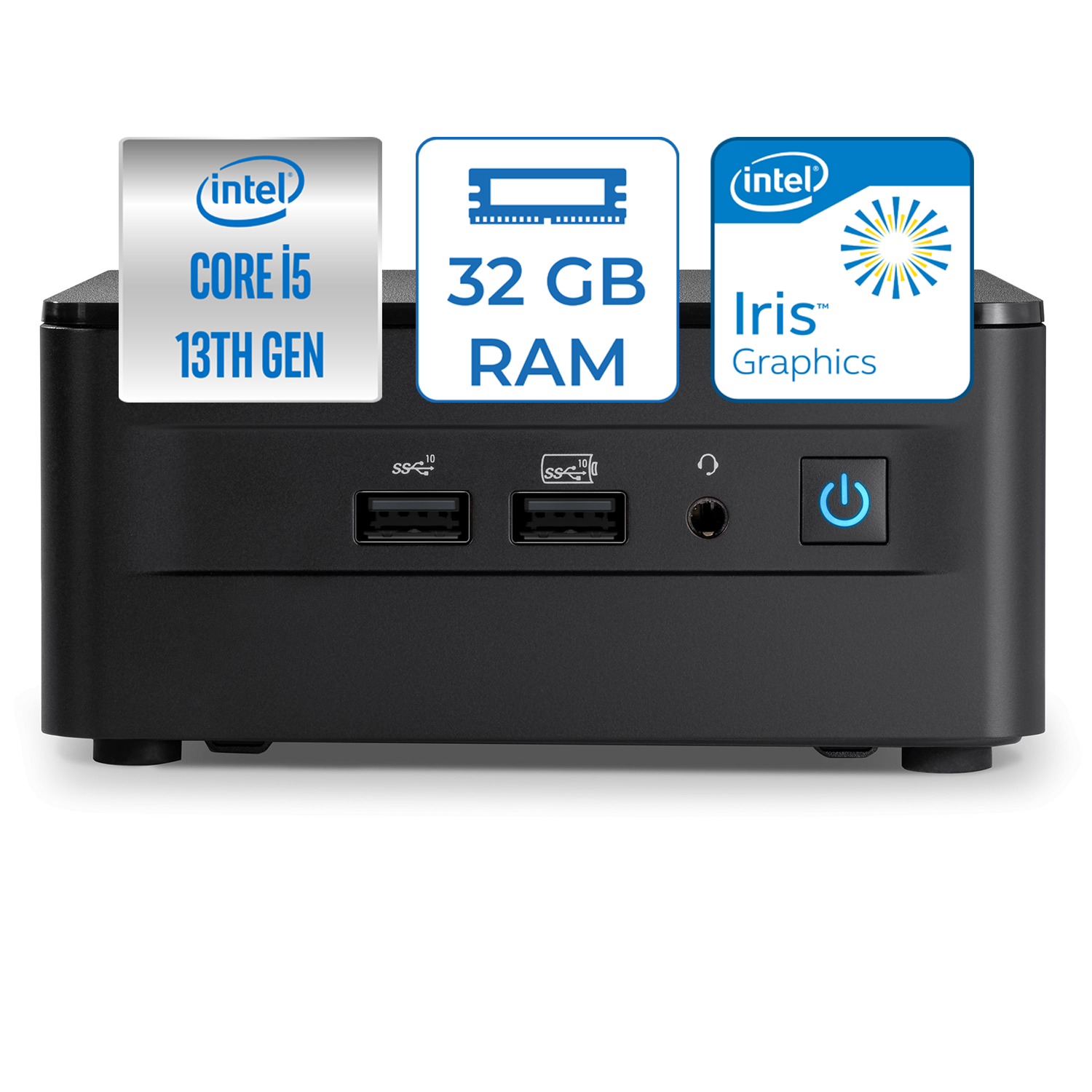 Asus NUC13 Pro Tall Kit Intel Core Vpro® Intel Core i5 1350P 32GB 512GB SSD Freedos Wifi/bluetooth/thunderbolt Mini Bilgisayar NUC13L3HVF10