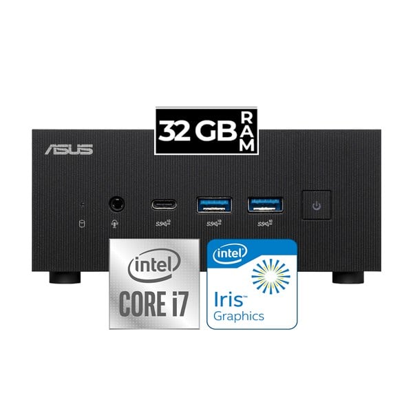 Asus PN64 Intel Core I7 12700H 32GB 256GB SSD WINDOWS10PRO Mini Masaüstü Bilgisayar BB7014MD25+ZETTAÇANTA