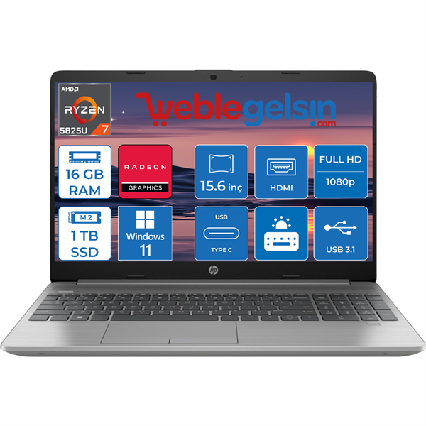 HP 255 G9 AMD Ryzen 7 5825U 16GB 1TB SSD 15.6