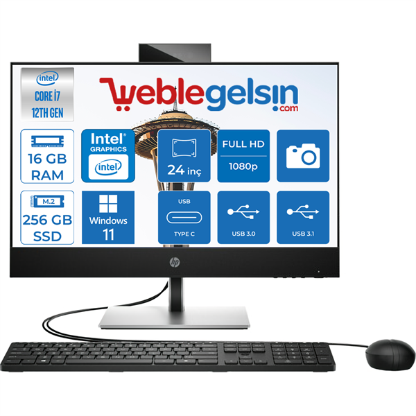 Hp Hp Proone 440 G9 Intel I7 12700T 16GB 256GB Ssdıntel® UHD Grafik 24