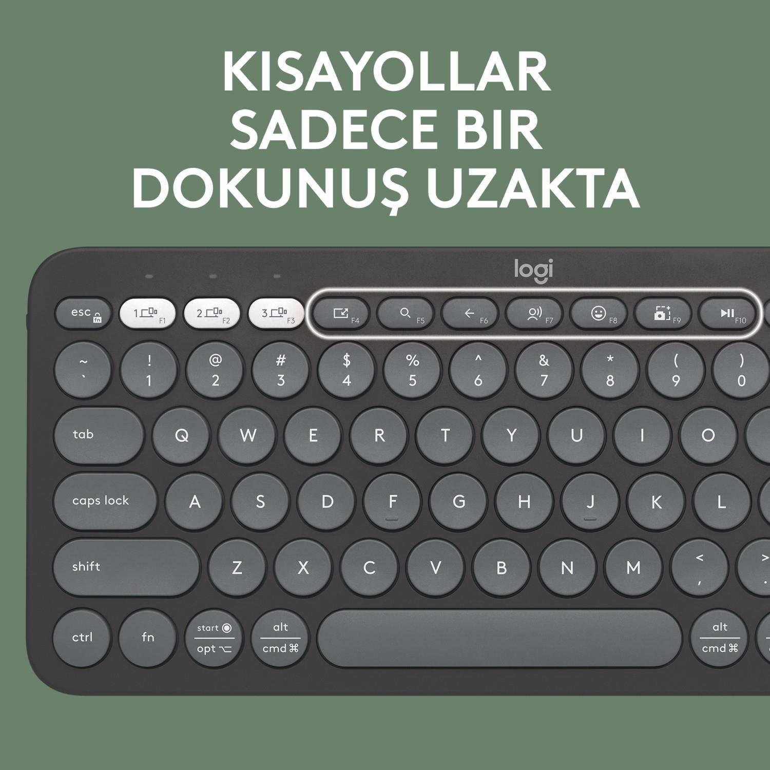LOGITECH K380S PEBBLE KEYS 2 GRAFIT 920-011859