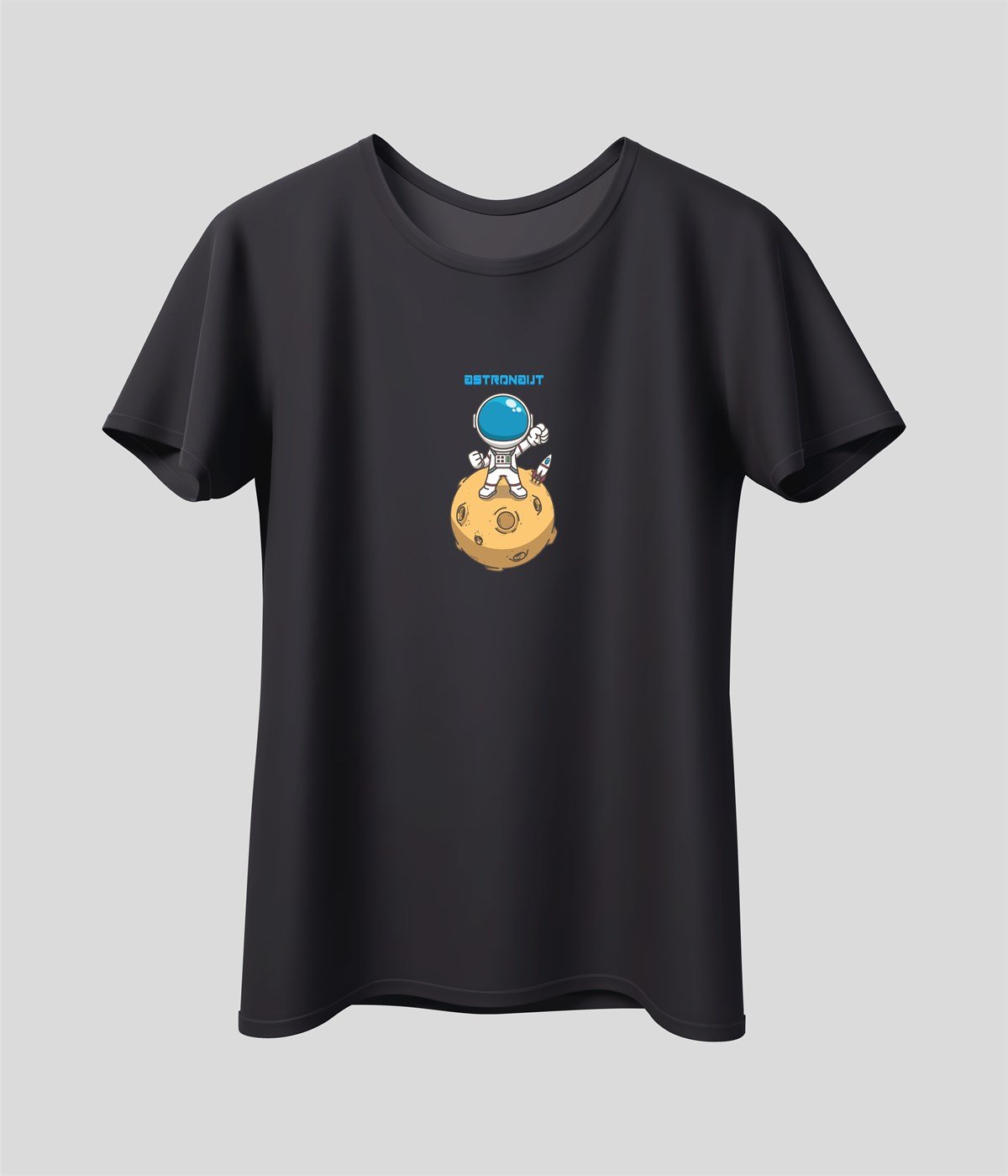 Austronaut Baskılı Unisex T-Shirt